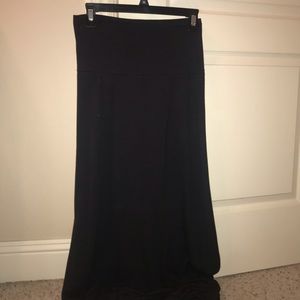 Black maxi skirt